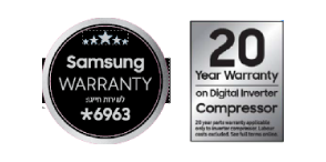 Samsung Warrnaty and 20 Year Warranty on digital inverter